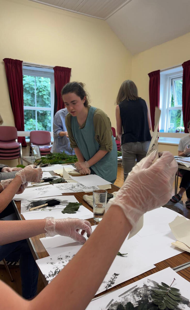 Monoprinting with Natural Materials