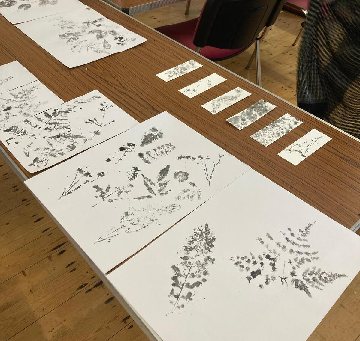 Monoprinting with Natural Materials - Making Bookmarks. 2024
